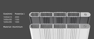 Radiateurs électriques verticaux en <span class=keywords><strong>aluminium</strong></span> blanc AVONFLOW OEM pour la maison, radiateurs chauffants pour pièces - Product Image 3