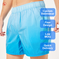 Shorts de bain ajustés pour hommes, avec poches, pour la plage et le surf
