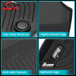 Fits For Ford Bronco 4DR 2021-2025 Floor <b>Mats</b> All Weather TPE Front Rear Row Carpets 3D Molded Waterproof - Product Image 3