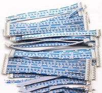 Harnes kawat XH2.54 kabel Terminal 2/3/4/5/6/10P merah, biru, hitam dan putih Dupont kepala tunggal pengikat kawat lapis grosir
