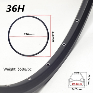 <span class=keywords><strong>Llanta</strong></span> de aluminio <span class=keywords><strong>MTB</strong></span> 26 27,5 <span class=keywords><strong>29</strong></span> pulgadas para freno de disco negro 28 32 36 agujeros - Product Image 6