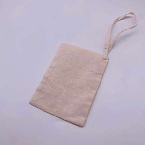 Custom Wholesale Cotton Canvas <b>Pouch</b> Biodegradable Herringbone <b>Drawstring</b> Dust Sachet Bags Package Silk Screen Printing Woven - Product Image 6