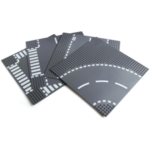 Placa Base de bloque de construcción 25,5x25,5 cm Compatible con las <span class=keywords><strong>principales</strong></span> marcas para modelos de carretera de tráfico, juego de ladrillos de accesorios DIY - Product Image 1