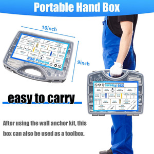 Baiguluo 336Pcs Drywall Anchors And Screws Assortment Kit Metric Heavy Duty For General Industry - Product Image 3