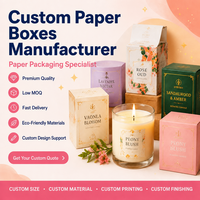 Maßgefertigte Kerzenboxen mit Gold-Silber-Folienprägung Spot-UV-Veredelung Premium-Kunstkraftpapier Recycling Großhandel