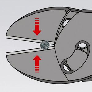 KNIPEX - 73 72 180 F TwinForce®Cortadores diagonales de alto rendimiento con resorte de apertura negro atramentado, cabeza pulida - Product Image 4