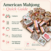 Ensemble de mahjong américain de luxe en acrylique avec motif de coquille d'ormeau rose, tuiles résistantes à l'eau et écologiques - Cadeau personnalisé pour femmes