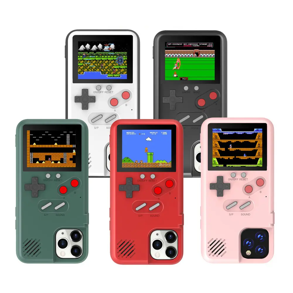 Color Screen Game Console 36 Kinds Classic Game Featured Game Player Phone Cover Built In Gaming Phone Case For IPhone 11/12/13