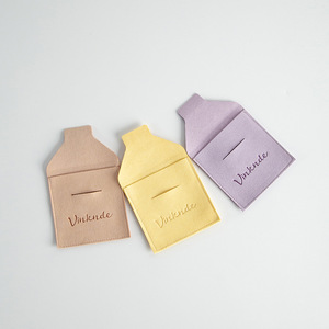 MOQ 100 piezas, Bolsa de Joyería de Microfibra con Logotipo Personalizado, Bolsa de Embalaje de Joyería con Solapa Multicolor para Anillos, Collares y Pendientes - Product Image 4