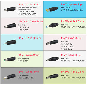 Phổ máy tính xách tay <span class=keywords><strong>ADAPTER</strong></span> với 20 AC DC Jack Power Supply <span class=keywords><strong>Adapter</strong></span> nối cắm cho máy tính xách tay máy tính xách tay - Product Image 5