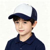 Gorra de béisbol unisex juvenil ajustable con visera curva de malla lisa y frente de espuma de poliéster, talla única, para las cuatro estaciones, venta al por mayor