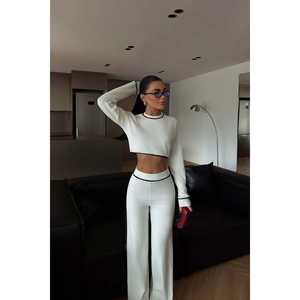 ชุดเซ็ตผู้หญิงสีขาว Lorisy ชุดทีมสุดหรู - Product Image 4