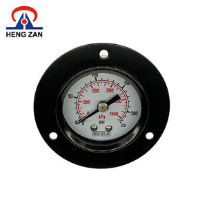 Hengzan manômetro hidráulico de 40mm, medidor de pressão de ar com flange de montagem dianteira - Product Image 3