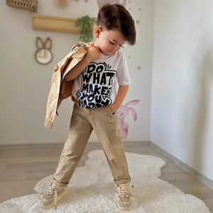 <span class=keywords><strong>Pantaloni</strong></span> per Bambini 2026: Nuovi <span class=keywords><strong>Pantaloni</strong></span> Casual in Cotone Tinta Unita per Ragazzi, Collezione Primavera Autunno - Ingrosso dal Produttore - Product Image 5