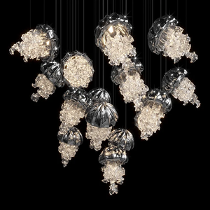 Lámpara de Arte de medusas, lámpara colgante, luz Flexible y sombra, una opción de ensueño, luz colgante para decoración de vestíbulo de Hotel - Product Image 3