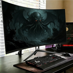 Moniteur incurvé de 34 <span class=keywords><strong>pouces</strong></span>, 165 Hz, <span class=keywords><strong>4K</strong></span>, 3840x2160, 21:9, moniteur de jeu ultra-large avec éclairage respirant - Product Image 1