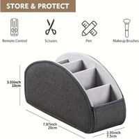 Promotionnel en gros de haute qualité en cuir PU bureau à domicile télécommande support de stockage organisateur