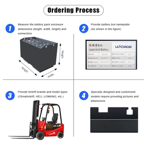 Batterie au plomb-acide rechargeable haute capacité 48V 400Ah pour chariot élévateur à fourche électrique FFG-FEELER FB16A - Product Image 6