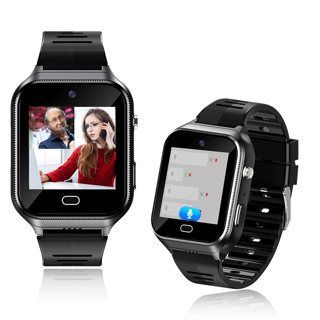 4G Android 8.1 Phone Watch Touch Screen LBS WIFI GPS Tracking Watch LTE Network SOS and Video Calling Smartwatch for Seniors H09