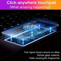 Magic Keyboard untuk iPad Pro 11-inci M4 (Generasi ke-5) 2024 - Keyboard dengan Lampu Latar, Panel Sentuh.