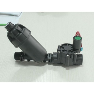 Válvula Solenoide de Riego con Filtro DN25, Control Electromagnético de Flujo de Agua y Aire, Cubierta de ABS - Product Image 1