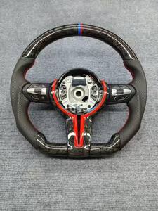 Pour BMWS E70 X5 E71 X6 E90 E91 E92 E93 E89 <span class=keywords><strong>Z4</strong></span> E81 E82 E87 E88 cuir LED fibre de carbone M Sport mise à niveau volant de voiture - Product Image 3