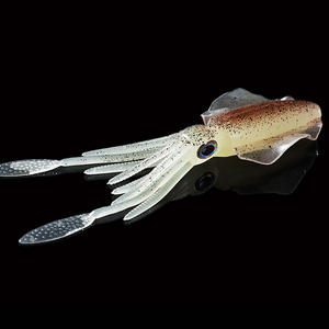 Señuelos de pesca de agua de mar OEM al por mayor <span class=keywords><strong>cebo</strong></span> de calamar suave postura de natación vívida multicolor PVC señuelos de calamar del océano - Product Image 3