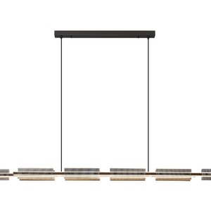 โคมไฟระย้าห้องอาหารสไตล์โมเดิร์นมินิมอล ทำจากทองแดงทั้งชิ้น ปี 2024 ดีไซน์นอร์ดิกทันสมัย แบบเส้นเดี่ยว ทรงยาว - Product Image 3