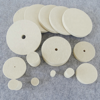 Disque de polissage en feutre de laine d'approvisionnement d'usine roue de polissage en laine abrasifs disque à lamelles tampons de polissage de meulage de qualité supérieure