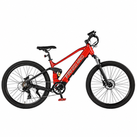 Vélo de montagne électrique avec moteur arrière de 250 W, 21 vitesses, moteur central, cadre en aluminium, batterie au lithium 36 V, système de frein à disque