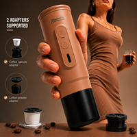 Mesin Espresso Portabel 20Bar 2026 Baru, USB Elektrik, Kapsul & Bubuk, Baja Tahan Karat, Pembuat Kopi Otomatis untuk Perjalanan dan Berkemah