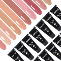 Logo privé en vrac LED UV acrylique Extension d'ongles, Kit de vernis à ongles en polygel