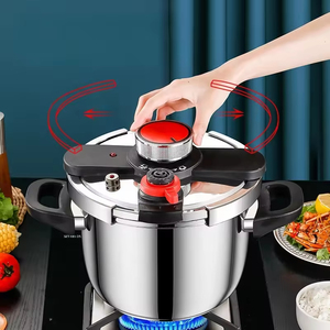 Casserole à pression en acier inoxydable 304 avec couvercle rotatif, 2 niveaux de pression (60-100 kPa) pour la cuisine à domicile, les restaurants, la vente en gros d'ustensiles de cuisine - Product Image 3