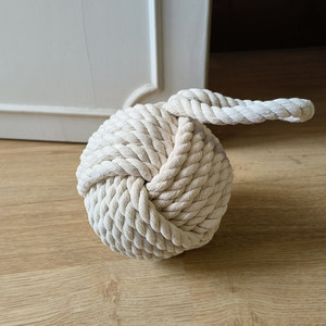 Outpost Cotton Rope <strong>Knot</strong> <strong>Door</strong> <strong>Stop</strong> with Handle Weighted Doorstop Twisted <strong>Knot</strong> Decorative Macrame Cord <strong>Door</strong> Stopper for Home - Product Image 3