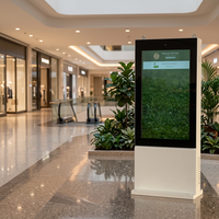Affichage numérique LCD extérieur 4K haute luminosité avec écran tactile Android, totem sur pied IP65 pour signalisation et orientation dans les centres commerciaux, SDK inclus