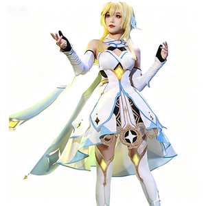 Costumi Cosplay <span class=keywords><strong>di</strong></span> Lumine dal Gioco <span class=keywords><strong>Genshin</strong></span> <span class=keywords><strong>Impact</strong></span> per Fan, Abiti per Feste <span class=keywords><strong>di</strong></span> Halloween - Product Image 1