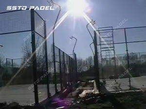 Cancha <span class=keywords><strong>de</strong></span> tenis <span class=keywords><strong>de</strong></span> Pádel panorámica completa <span class=keywords><strong>de</strong></span> 10*20M <span class=keywords><strong>de</strong></span> alta calidad, equipo deportivo <span class=keywords><strong>de</strong></span> diseño diferente - Product Image 2