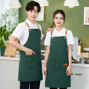 X hình đa mục đích Polyester Tạp dề cho các đầu bếp nghệ sĩ qua có thể điều chỉnh tùy chỉnh logo bền tái sử dụng có sẵn 9 màu sắc Salon - Product Image 2