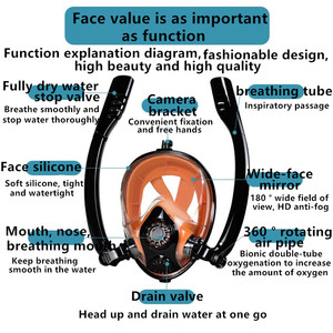 Bình dưỡng khí lặn mini 0.5L, bình dưỡng khí nhỏ với mặt nạ lặn toàn mặt - Product Image 5