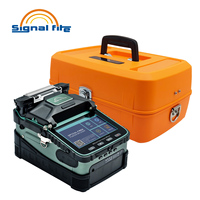 Empalmadora de Fusión por Alineación de Núcleo Signal Fire AI-6A+ con Conectores SC, 5G, 6 Motores, OPM y VFL Integrados, Empalme de Precisión de 0.3m en 8s