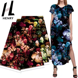 Stoff lieferant Henry Textile Hochwertige Polyester-bedruckte Stoffe für feine Kleider