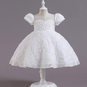 OEM/ODM <span class=keywords><strong>piccolo</strong></span> MOQ nuovo Tulle principessa 3-12 anni ragazza fiore matrimonio compleanno festa per bambini abito da festa - Product Image 2