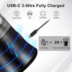 Logo personnalisé 20 Oz Sans Bpa Tasse Étanche Personnel Portable Juicer Smoothie <span class=keywords><strong>Blender</strong></span> Usb Rechargeable Portable <span class=keywords><strong>Blender</strong></span> - Product Image 4