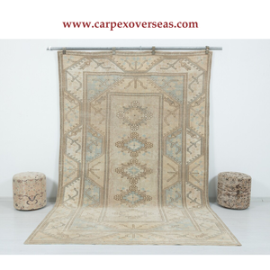 Alfombra Oushak de lana de fibra Natural hermosa y cómoda de alta calidad para decoración del hogar y uso al aire libre tamaño personalizado antideslizante - Product Image 4