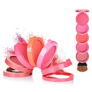Colores de Logotipo Personalizados, Rubor Mate Ultra Pigmentado de Larga Duración, Resistente al Agua, Rubor en Polvo Rosa para Maquillaje de Mejillas y Rostro - Product Image 2