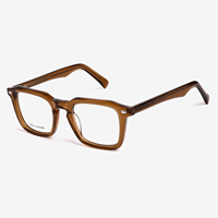 Lunettes de vue classiques carrées en acétate Lmamba QM33318, montures personnalisables avec logo