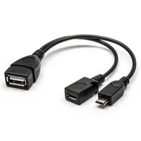 Cable Divisor en Y OTG para Transferencia de Datos, Compatible con Fire TV 3/2.ª Generación, Fire Stick, PC, Adaptadores y Extensor