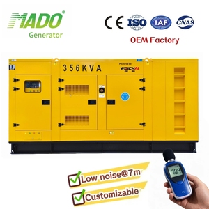 Groupe électrogène de secours silencieux WP13, moteur diesel 356 kVA 285 kW, <span class=keywords><strong>g</strong></span>énérateur Weichai 400 kVA 500 kVA 600 kW pour l'exploitation minière - Product Image 1