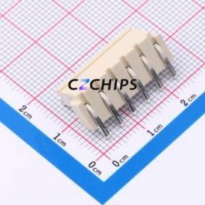 HC-VH-6A6W-M Wire-to-Board Pin Header Bent Lead Through Hole,P=3.96mm Connector 1x6P 3.96mm Right Angle Insert VH - Product Image 2