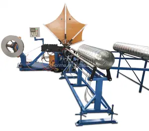 spiro air tube duct making machine forming pipe with service and low price